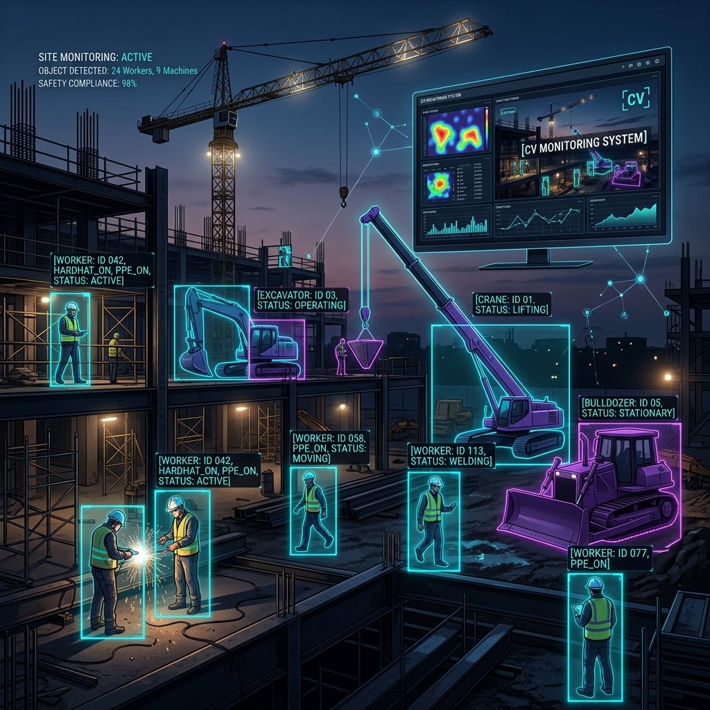 AI Construction Site Monitoring and Safety Compliance